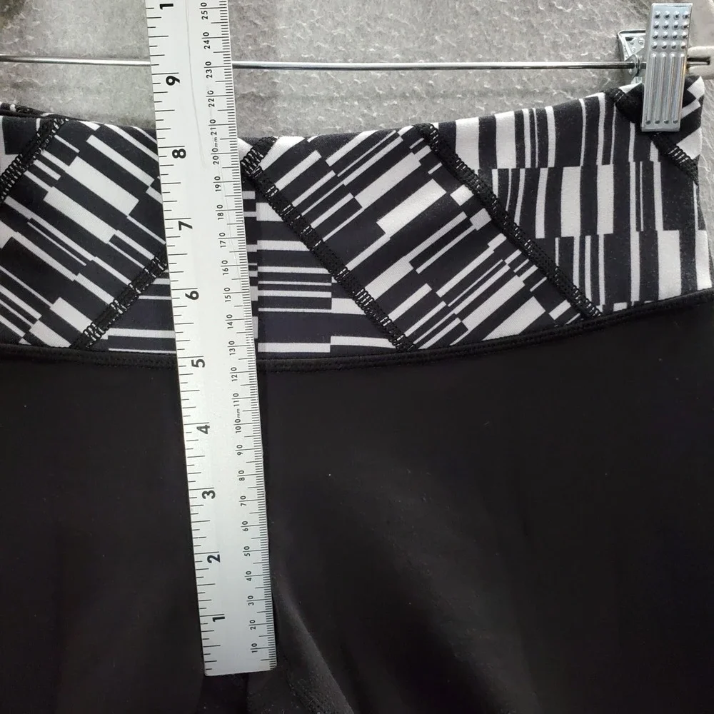 Lululemon Women Activewear Pants 10 Black Leggings‎ Wunder Under Crop White